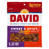 David Roasted And Salted Sweet And Spicy Jumbo Sunflower Seeds Keto Friendly 5.25 Oz 12 Pack