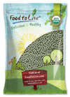 Food to Live Organic Whole Dried Green Peas, 10 Pounds - Non-GMO, Green Vatana, Sproutable, Vegan, Kosher, Bulk. Pre-Soak Needed