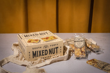 South 40 Snacks Mixed Nut Bar, Extra Crunchy Whole Nut Snack Bar, Almonds, Hazelnuts, Peanuts, Sesame Seeds, Honey And Sugar, De