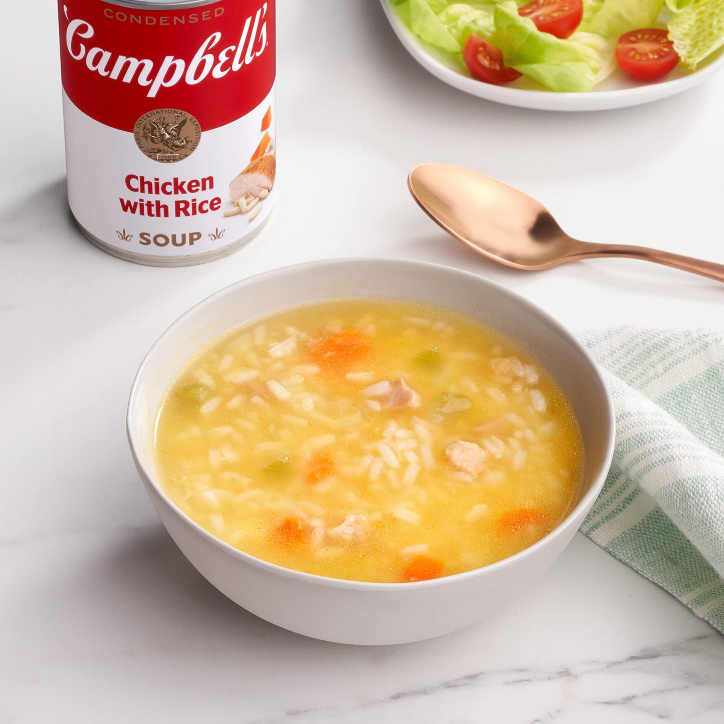 Campbell s Condensed Chicken and Rice Soup, 10.5 oz Can (12 Pack)