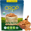 CROP BY POP - Organic Raw Walnuts Halves & Pieces, (32 Oz - 2 LB) USDA Organic & Non GMO Certified - Plant Based, Vegan, Kosher