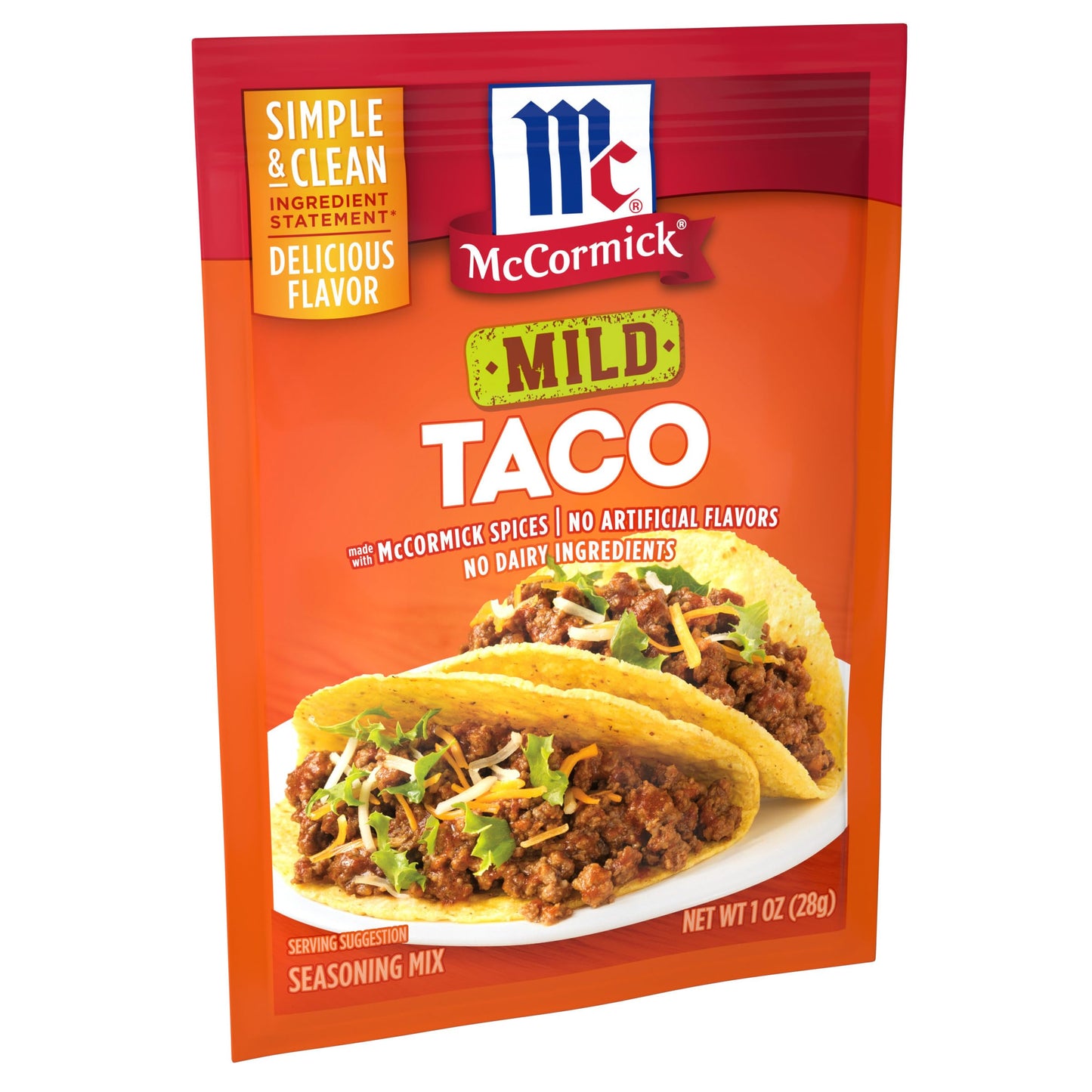 McCormick Classic Taco Seasoning Mix Packet, Mild, 1 oz(Pack of 24)