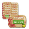 King Oscar Brisling Sardines in Extra Virgin Olive Oil, 3.75 oz Cans, Pack of 12, Model 3480060004