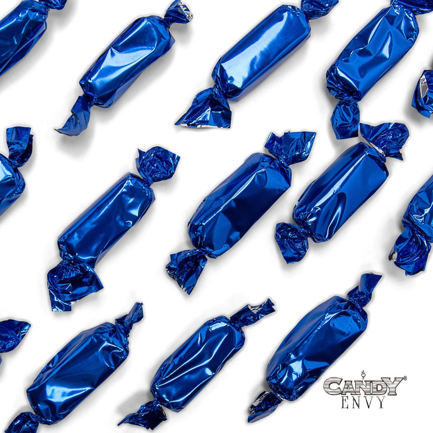Candy Envy - Individually Wrapped Caramels - Navy Blue Wrapper - 2 Pound Bulk Navy Blue Candy