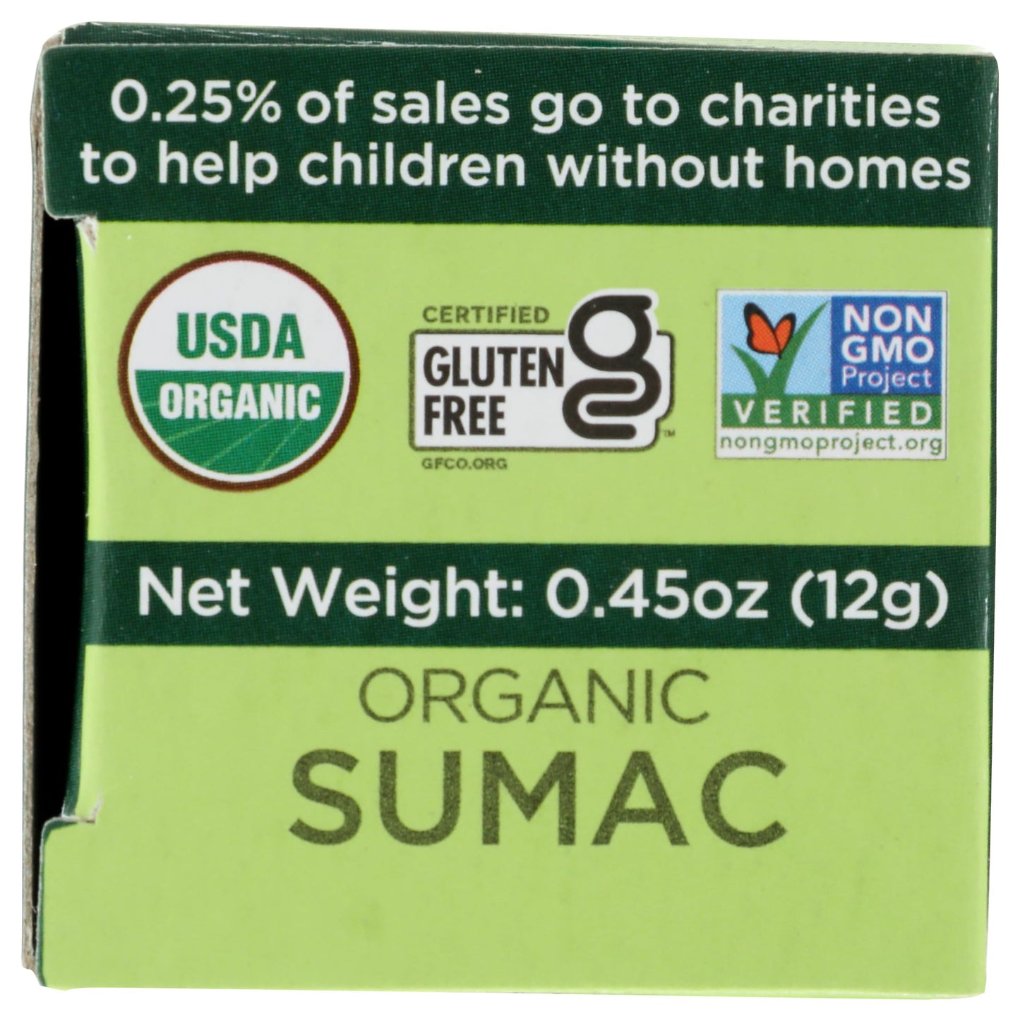 Spicely Organic Sumac Ground 0.45 Ounce ecoBox Certified Gluten Free