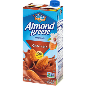 Almond Breeze Dairy Free Almondmilk, Chocolate, 32 Fl Oz (Pack Of 12)