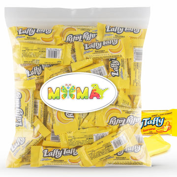 Gluten-Free Halloween Candy - (2Lb) Banana Deliciously Stretchy Candy For Thanksgiving, Snacking And Sharing - Taffy Candy Indiv