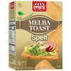 Snacktery Spelt Melba Toast Crackers - Wholesome Thin and Crispy Spelt Crackers - Mini Toasts for Dips, Spreads, Salads - 7 Oz