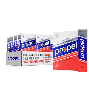 Propel Electrolyte Enhanced Water Drink Mix Powder Packets, Watermelon, Zero Calorie & Zero Sugar Hydration with Electrolytes an