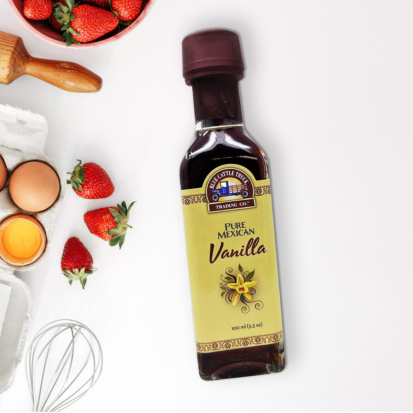Blue Cattle Truck Trading Co. Pure Gourmet Mexican Vanilla Extract, 3.3 Ounce