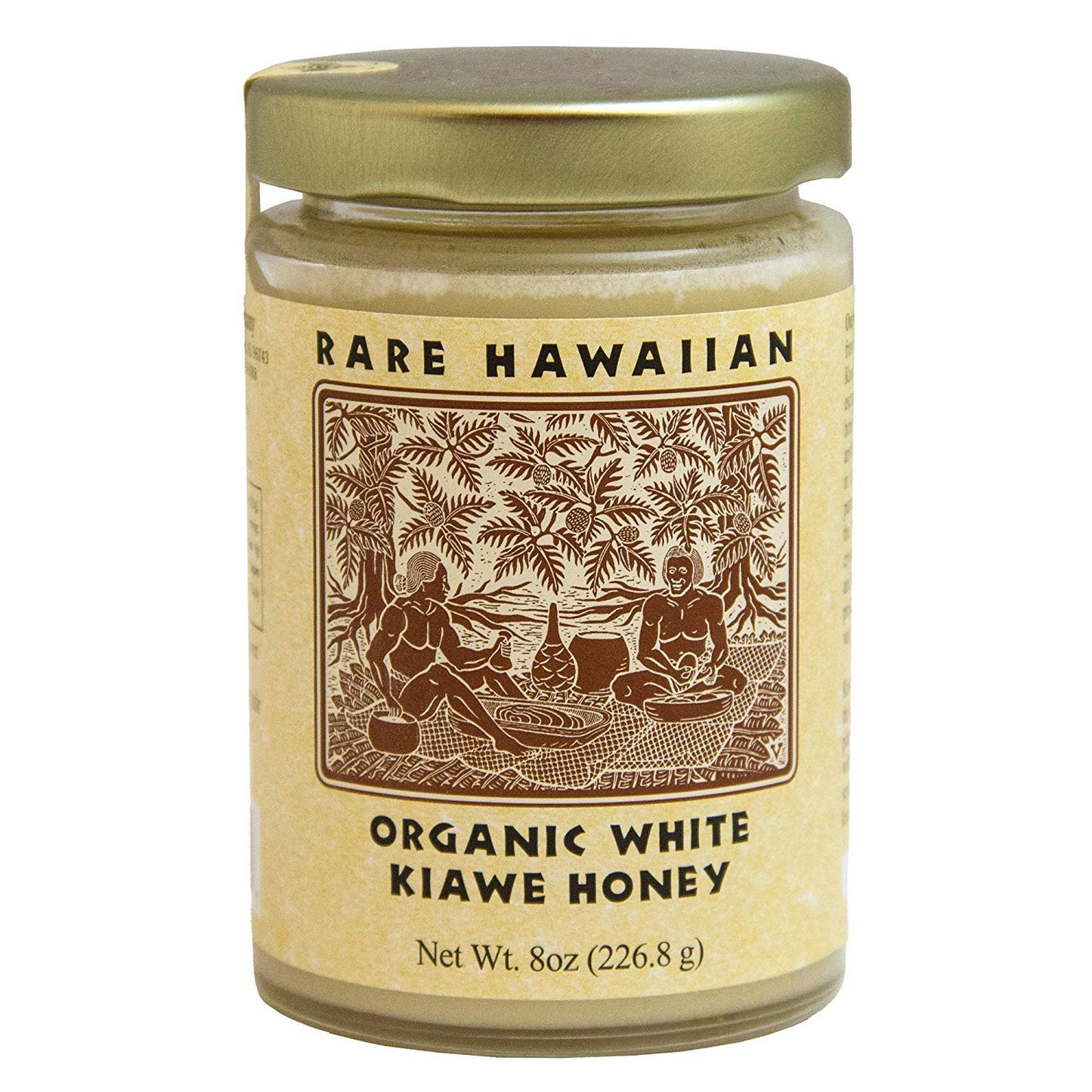Rare Hawaiian Organic Kiawe White Honey (8-Ounce Jar)