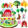 Jevenis Farm Animal Cake Decoration Farm Animal Birthday Cake Topper Cow Cake Decoration For Farm Animal Baby Shower Birthday Pa