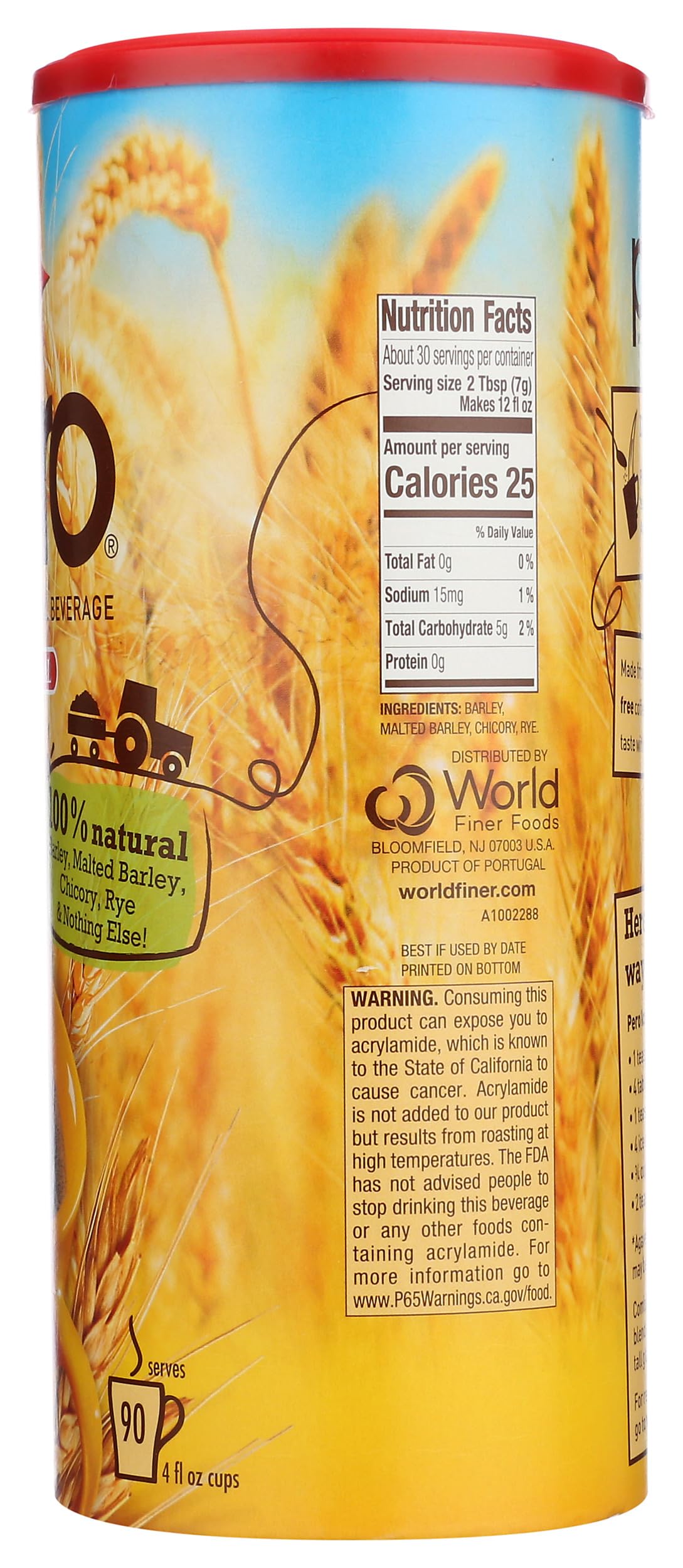 Pero Instant Beverage, 7 Ounce (Packaging May Vary)
