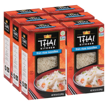 Thai Kitchen Gluten Free Thin Rice Noodles, 8.8 Oz (Pack Of 6)