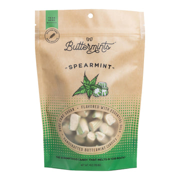 Buttermints Spearmint, Butter Mints Gluten-Free Candy Soft Butter Taste, Unexpectedly Scrumptious (4 Servings)