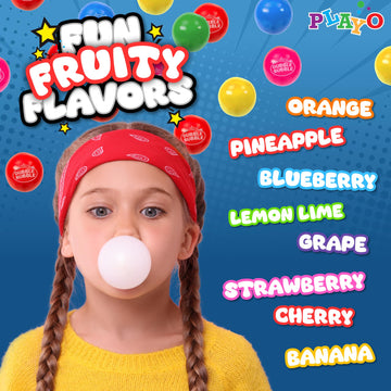 Playo Gumballs For Gumball Machine - Refill Bubble Gum 20-Ounce - Carton Of Double Bubble Assorted Gum Ball Candies -Kosher