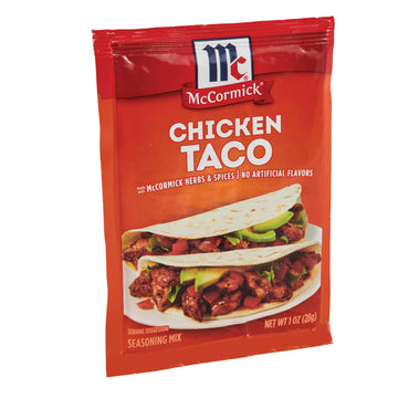 Mccormick Chicken Taco Seasoning Mix, 1 Oz (Pack Of 12)