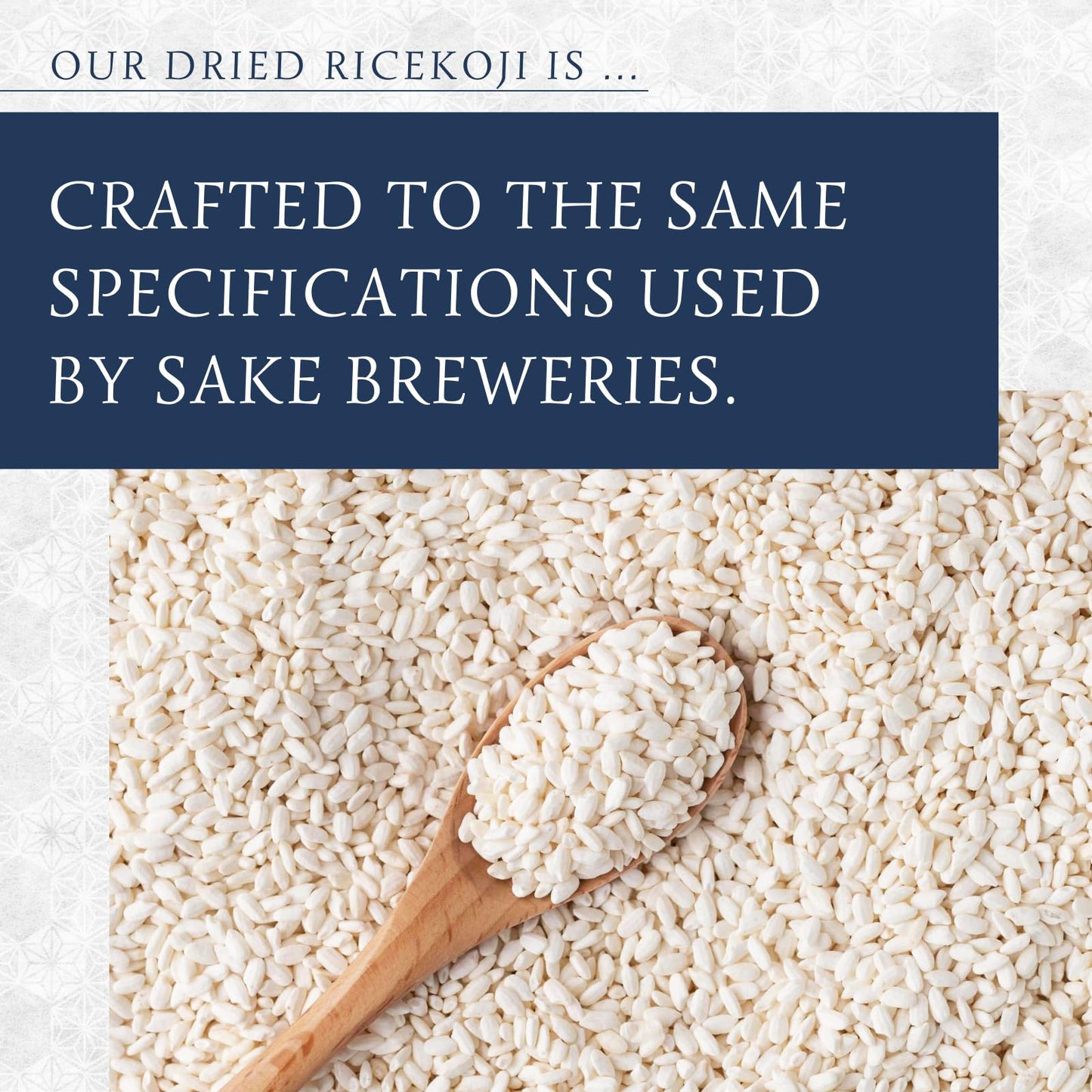 Premium Dried Rice Koji 14Oz (400G), Made In Japan, Shio Koji, Miso, Soy Sauce, Tamari, White Koji, Molted Rice, Oryzae