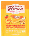 Sweet Haven Plant-Based Candy, Chewy Tropical-Mix, Naturally Flavored, Vegan Friendly, Gluten Free & Non-GMO, 4.44 Ounce (Pack o