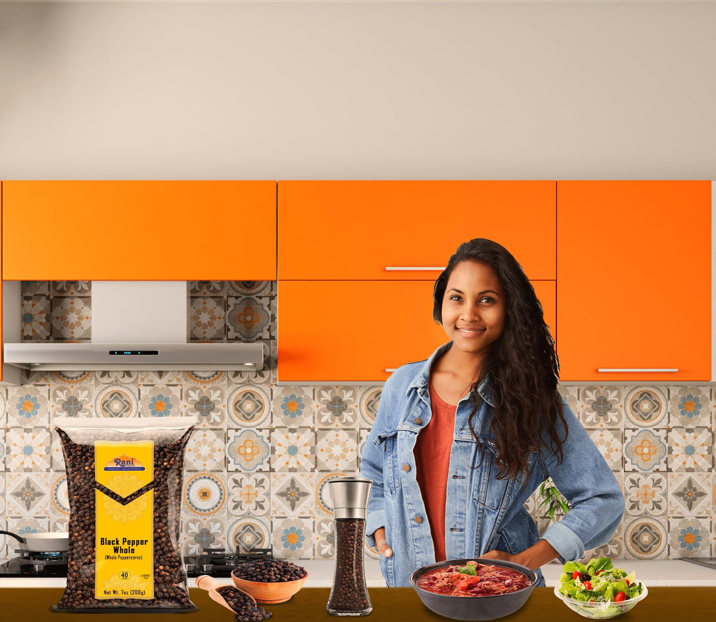 Rani Black Pepper Whole (Peppercorns), Premium Mg-1 Grade 7Oz (200G) ~ All Natural | Gluten Friendly | Non-Gmo | Kosher | Product Of Vietnam | Perfect Size For Grinders!