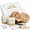Happy Birthday Gift Basket Cookies Chocolate Chip Cookie Treats Fresh Bakery Fudge Filled Care Package For Men Women Kids | INDI