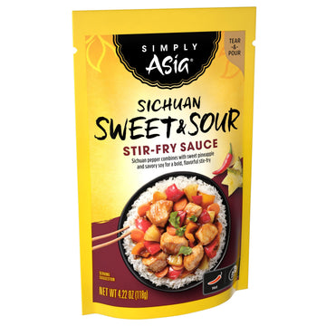 Simply Asia Sichuan Sweet & Sour Stir-Fry Sauce, 4.22 Oz (Pack Of 6)