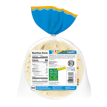La Banderita Carb Counter Street Taco | 4.5'' Size Flour Tortillas |Zero Net Carbs |Keto Certified | 10.8 Oz.| 14 Count (Pack Of