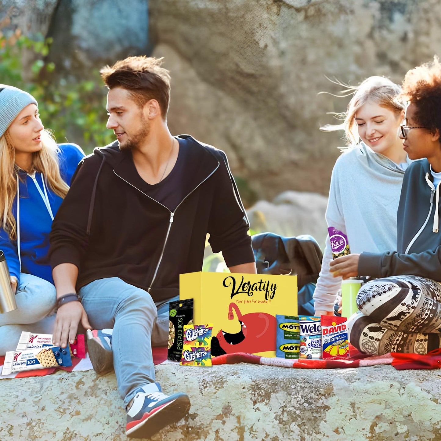 Snack Box Variety Gift Care Basket (84 Count) Gift Variety Assortment Package Perfect For Men, Women, Adults, Office, School, Co