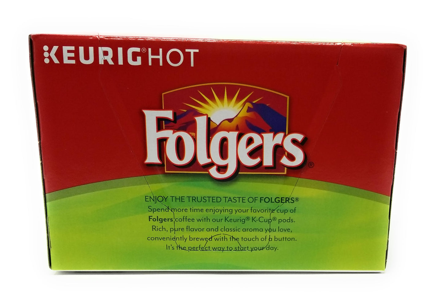 Folgers K Cups Half Caff Ground Coffee Pods, 12 Count, Pack of 1