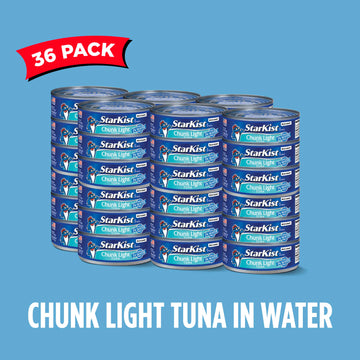 Starkist Chunk Light Tuna In Water, 12 - 5 Oz Cans (Pack Of 3) - 36 Total Cans