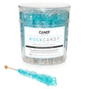Candy Envy - Light Blue Rock Candy Sugar Sticks - Cotton Candy Flavored - 36 Indiv. Wrapped