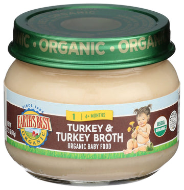 Earth'S Best Turkey & Turkey Broth Organic, 2.5 Oz