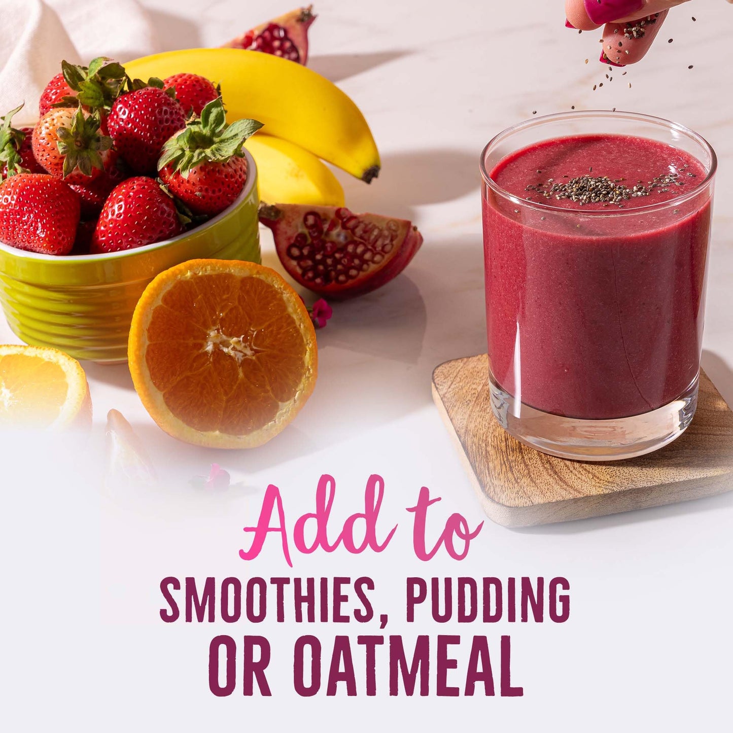 Betterbody Foods Organic Chia Seeds, 1.48 Oz Packets (Pack Of 24)