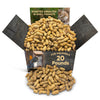 CHAIN & JO SWEETS Peanuts for Squirrels - Roasted Unsalted Peanuts in Shell Bulk 20LB Approx 4,000 Pieces - Perfect for Wildlife
