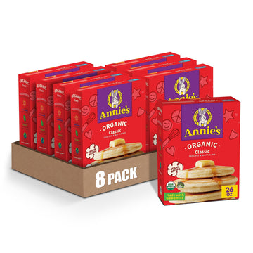 Annie'S Organic Classic Pancake And Waffle Mix, 26 Oz (Pack Of 8)