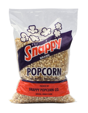 Snappy White Popcorn Kernels, 2Lb Bags, 4 Pack