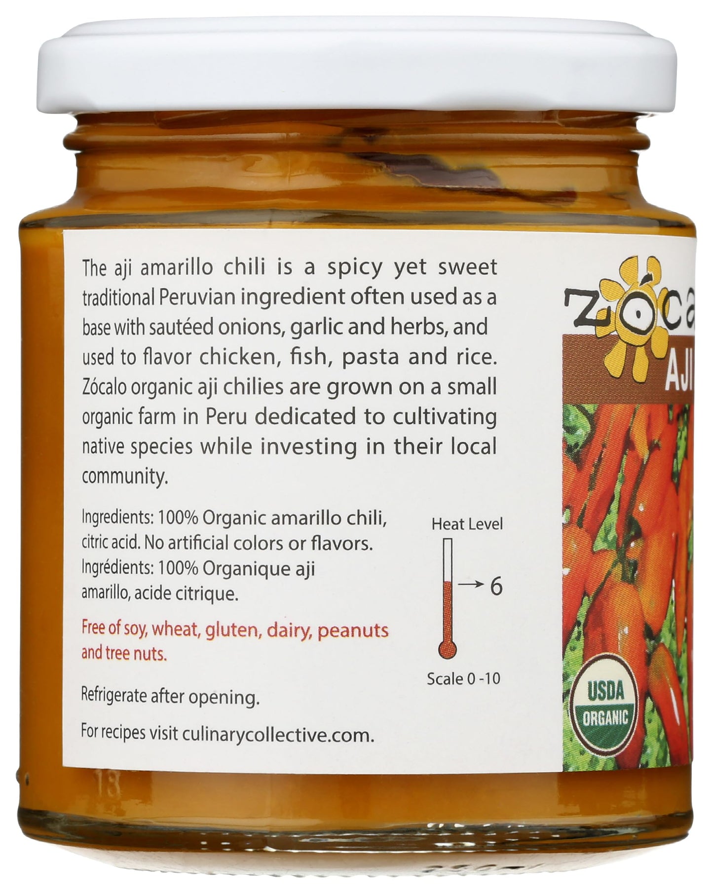 Zocalo Peru Organic Aji Amarillo Chili Paste, 8 Ounce