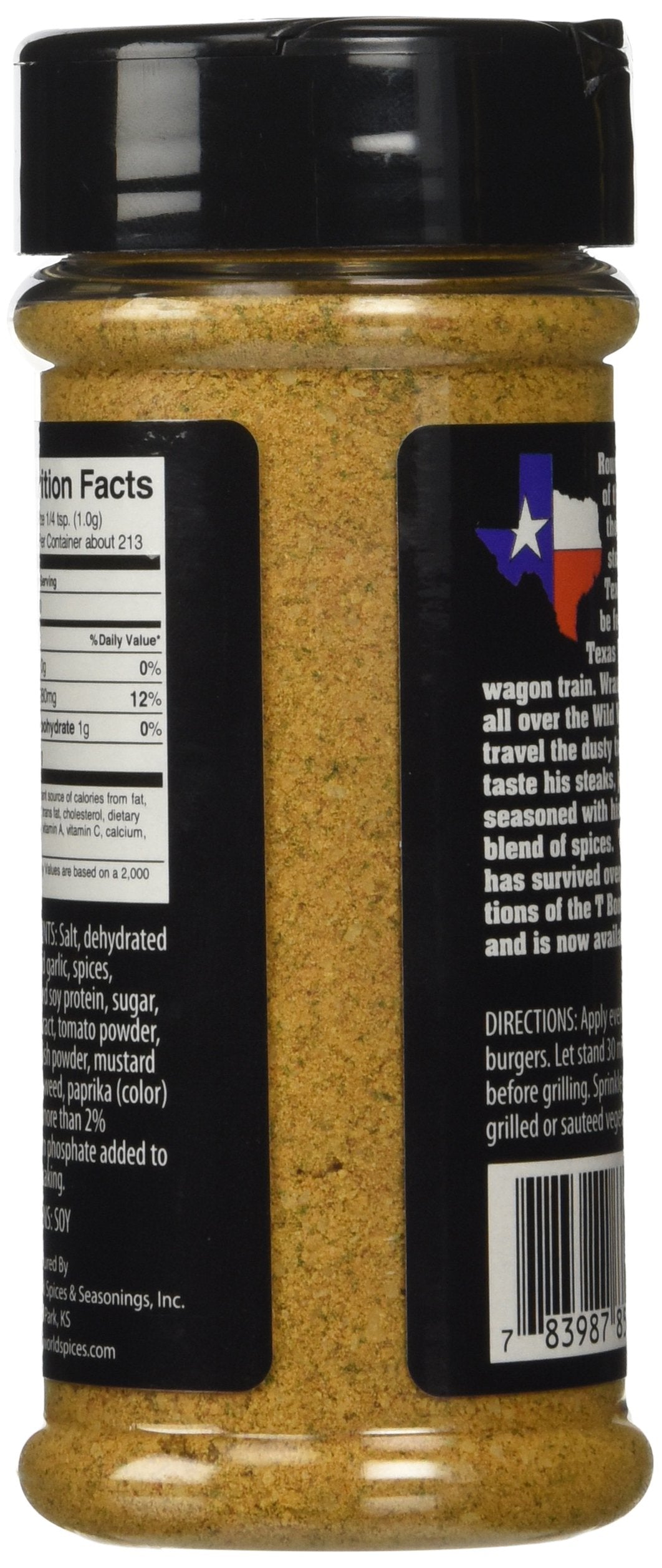 Oakridge BBQ Texas T-Bones Rub and Seasoning for Steaks, Burgers and Fries 7.5 Ounce (Pack of 2)