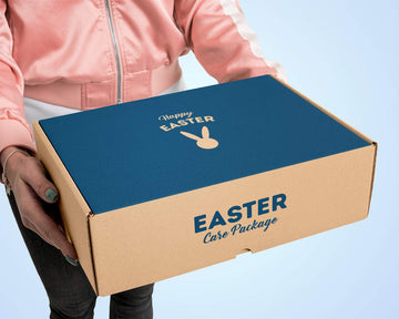 CRAVEBOX Easter Care Package - 50ct Candy Snacks, Plush Bunny, Cookies, Gift Box for Kids and mature-themeds