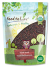 Food to Live Organic Black Quinoa, 1 Pound - Non-GMO, Whole Grain, Sproutable, Kosher, Vegan, Sirtfood. Easy to Cook. Good Sourc