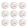 Foowztao 48Pcs Happy Easter Cupcake Toppers Wafer Paper Cake Picks Easter Theme Birthday Party Spring Theme Baby Shower Party Su