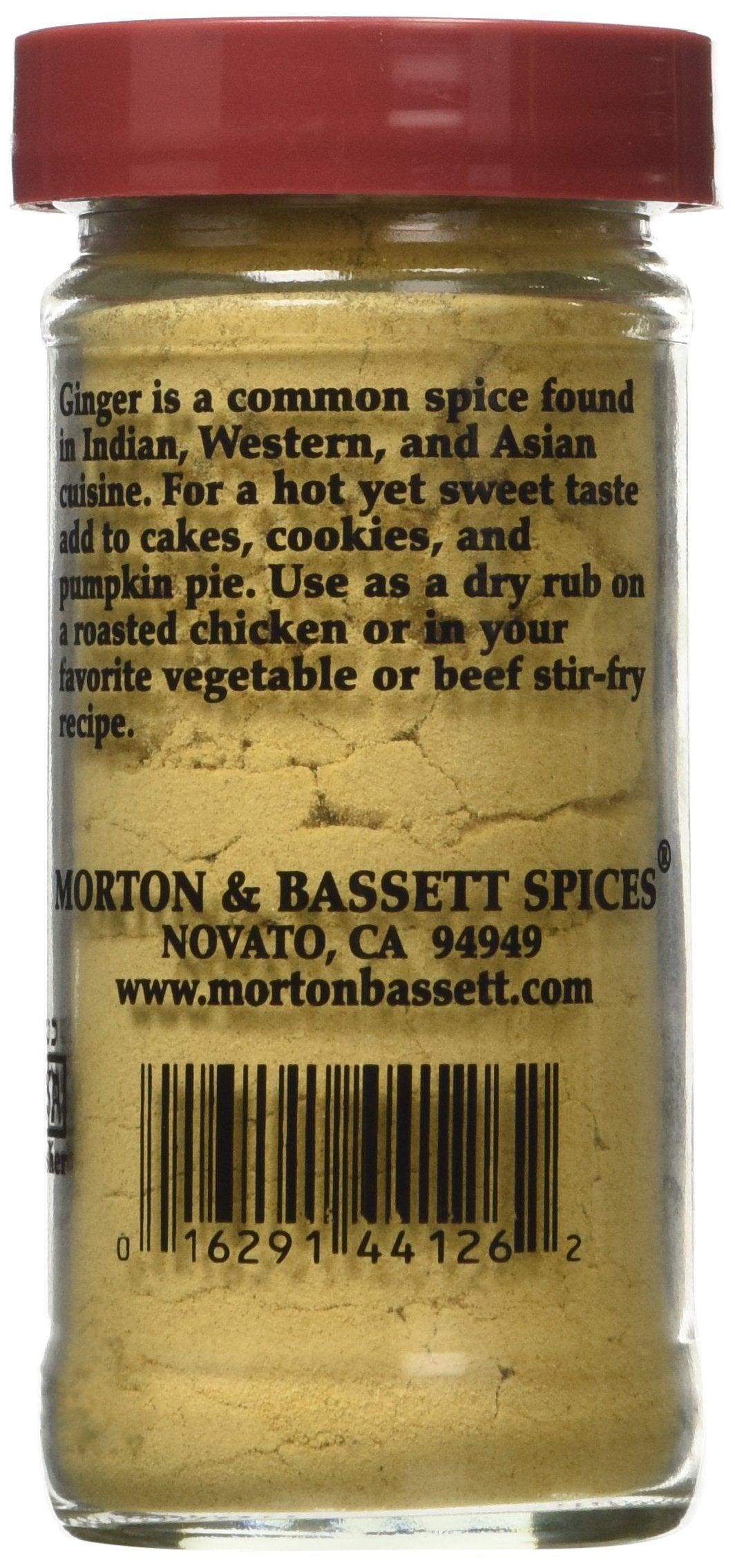 Morton & Bassett Ground Ginger, 2.1-Ounce Jars, Pack of 3, Model 00022118