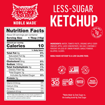 The New Primal Tomato Ketchup, 10.8 Ounce, Red, Model 8015-1