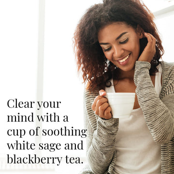 The Republic Of Tea Blackberry Sage Full-Leaf Loose Black Tea, 3.5 Oz Refill Bag | Steeps 50 Cups