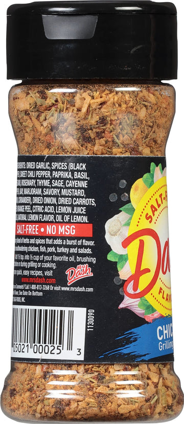 Dash Salt-Free Grilling Blend, Chicken, 2.4 Ounce (Pack Of 2)