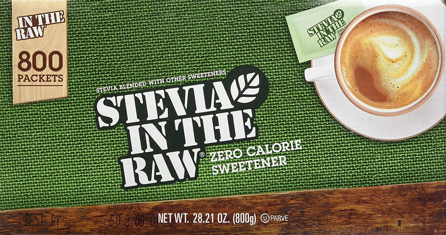 Stevia In The Raw Zero Calorie Sweetener Portion Packets, 800-Count Original