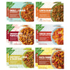 Miss Olives Variety Pack Microwavable Ready to Eat Lower Sodium Ready Meals (Bundle of 12) - 2 of each flavor