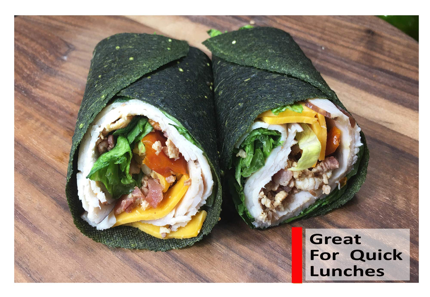 Raw Wraps Gluten Free Kale Tortilla Wraps, Vegan, Non-GMO, Low Carb, 3.3 Ounce Pack