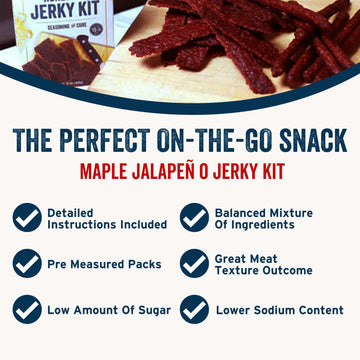 PS Seasoning Jerky Seasoning and Cure Kit (Maple Jalapeno) - Grand Champion American Association of Meat Processors Award - Wild