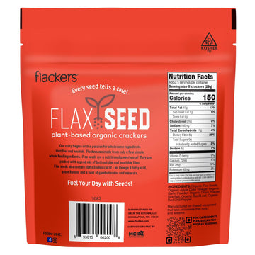 Doctor In The Kitchen Savory Flackers, 5 Ounce - 12 per case.